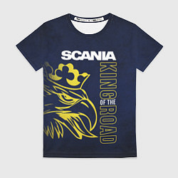 Футболка женская Scania king of the road, цвет: 3D-принт