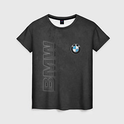 Футболка женская BMW LOGO AND INSCRIPTION, цвет: 3D-принт