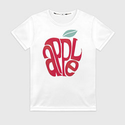 Футболка женская Красное яблочко, цвет: 3D-принт