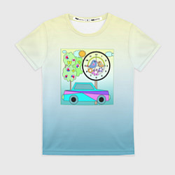 Футболка женская Яркая аппликация для мальчика, цвет: 3D-принт