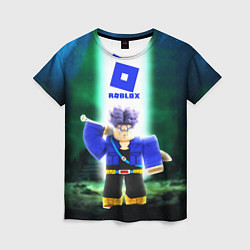 Футболка женская DRAGONBALL ROBLOX РОБЛОКС Z, цвет: 3D-принт