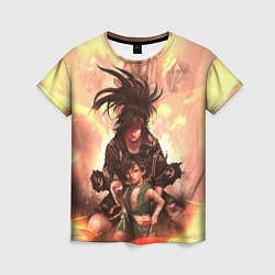 Футболка женская Хяккимару Такебо Дороро Z, цвет: 3D-принт