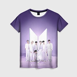 Футболка женская BTS Purple, цвет: 3D-принт