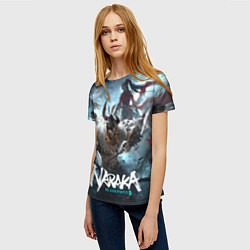 Футболка женская Naraka team, цвет: 3D-принт — фото 2