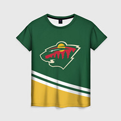 Футболка женская Minnesota Wild NHL, цвет: 3D-принт