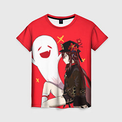 Женская футболка Ху Тао Hu Tao Genshin Impact