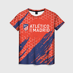 Футболка женская Atletico Madrid: Football Club, цвет: 3D-принт