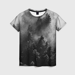 Футболка женская МРАЧНЫЙ ЛЕС FOREST, цвет: 3D-принт