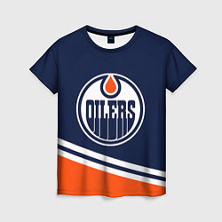 Женская футболка Edmonton Oilers Эдмонтон Ойлерз