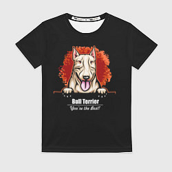 Футболка женская Собака Бультерьер, цвет: 3D-принт