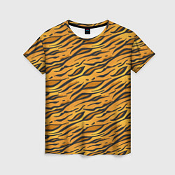 Футболка женская Тигровый Окрас Tiger, цвет: 3D-принт