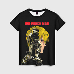 Футболка женская Кибернетическое тело Геноса One Punch-Man, цвет: 3D-принт