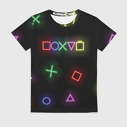Футболка женская Неоновое безразличие, цвет: 3D-принт