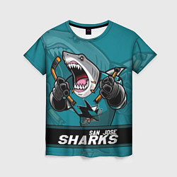 Женская футболка San Jose Sharks, Сан Хосе Шаркс
