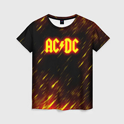 Футболка женская ACDC Neon, цвет: 3D-принт