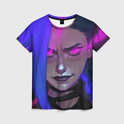 Футболка женская League Of Legends Arcane ДЖИНКС Jinx Powder, цвет: 3D-принт