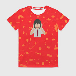 Футболка женская Красавица и Дракон: Белль в ужасе, цвет: 3D-принт