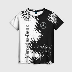 Футболка женская Mercedes-Benz: Black & White, цвет: 3D-принт
