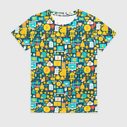 Футболка женская Трейдер Криптовалют, цвет: 3D-принт