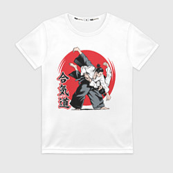 Футболка женская Айкидо Aikido, цвет: 3D-принт