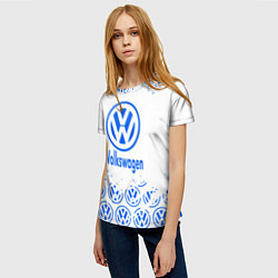 Футболка женская Volkswagen фольксваген, цвет: 3D-принт — фото 2