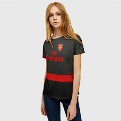Футболка женская Arsenal fc, цвет: 3D-принт — фото 2
