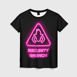 Футболка женская Five Nights at Freddys: Security Breach лого, цвет: 3D-принт