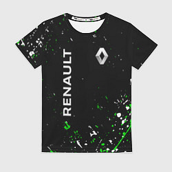 Футболка женская RENAULT брызги, цвет: 3D-принт