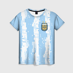 Футболка женская Сборная Аргентины Современная форма, цвет: 3D-принт