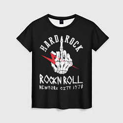 Футболка женская ROCKNROLL Hard Rock, цвет: 3D-принт