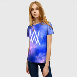 Футболка женская Alan Walker космос, цвет: 3D-принт — фото 2
