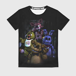 Футболка женская Five Nights at Freddys - FNAF персонажи игры, цвет: 3D-принт