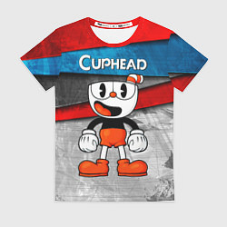 Женская футболка Cuphead Красная чашечка