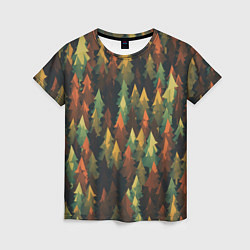 Футболка женская Spruce forest, цвет: 3D-принт