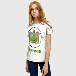 Футболка женская TENNIS Теннис, цвет: 3D-принт — фото 2