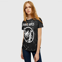 Футболка женская Guano Apes КОТ Потертости, цвет: 3D-принт — фото 2