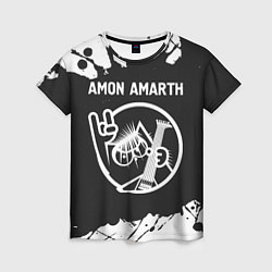 Футболка женская Amon Amarth КОТ Брызги, цвет: 3D-принт