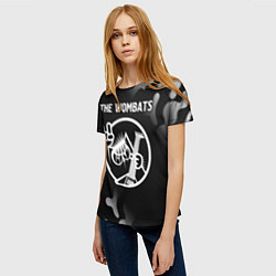 Футболка женская The Wombats КОТ Камуфляж, цвет: 3D-принт — фото 2