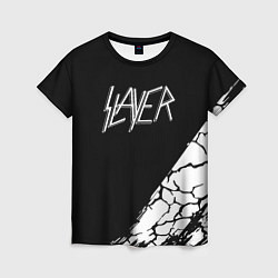 Футболка женская Slayer Трещины, цвет: 3D-принт