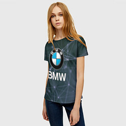Футболка женская БМВ - BMW Абстракция, цвет: 3D-принт — фото 2