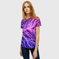 Футболка женская Авангардный неоновый паттерн Мода Avant-garde neon, цвет: 3D-принт — фото 2