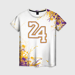 Футболка женская Коби Брайант Lakers 24, цвет: 3D-принт