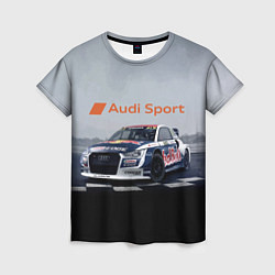 Футболка женская Ауди Спорт Гоночная команда Audi sport Racing team, цвет: 3D-принт