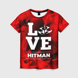 Женская футболка Hitman Love Классика