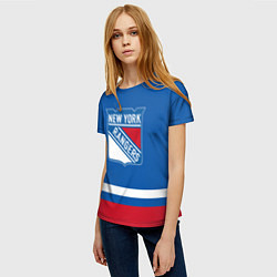 Футболка женская New York Rangers Панарин, цвет: 3D-принт — фото 2