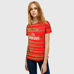 Футболка женская Arsenal fly emirates, цвет: 3D-принт — фото 2