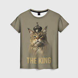 Футболка женская Король котов Мейн-кун, цвет: 3D-принт