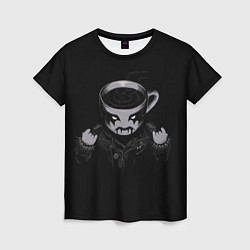 Футболка женская Black Metal Coffee, цвет: 3D-принт