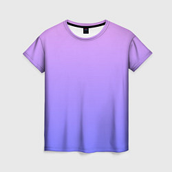 Футболка женская PINK-PURPLE GRADIENT ГРАДИЕНТ РОЗОВО-ФИОЛЕТОВЫЙ, цвет: 3D-принт