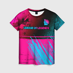 Футболка женская League of Legends Neon Gradient, цвет: 3D-принт